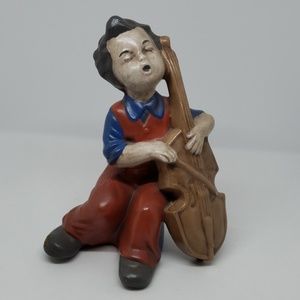 Vtg Homemade Class Project Boy Cello 1972